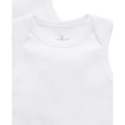 2 Pack Premie Singlet - White