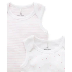 2 pack Singlet Bodysuit - Pale Pink Pack