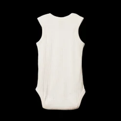 Pointelle Singlet Bodysuit - Natural