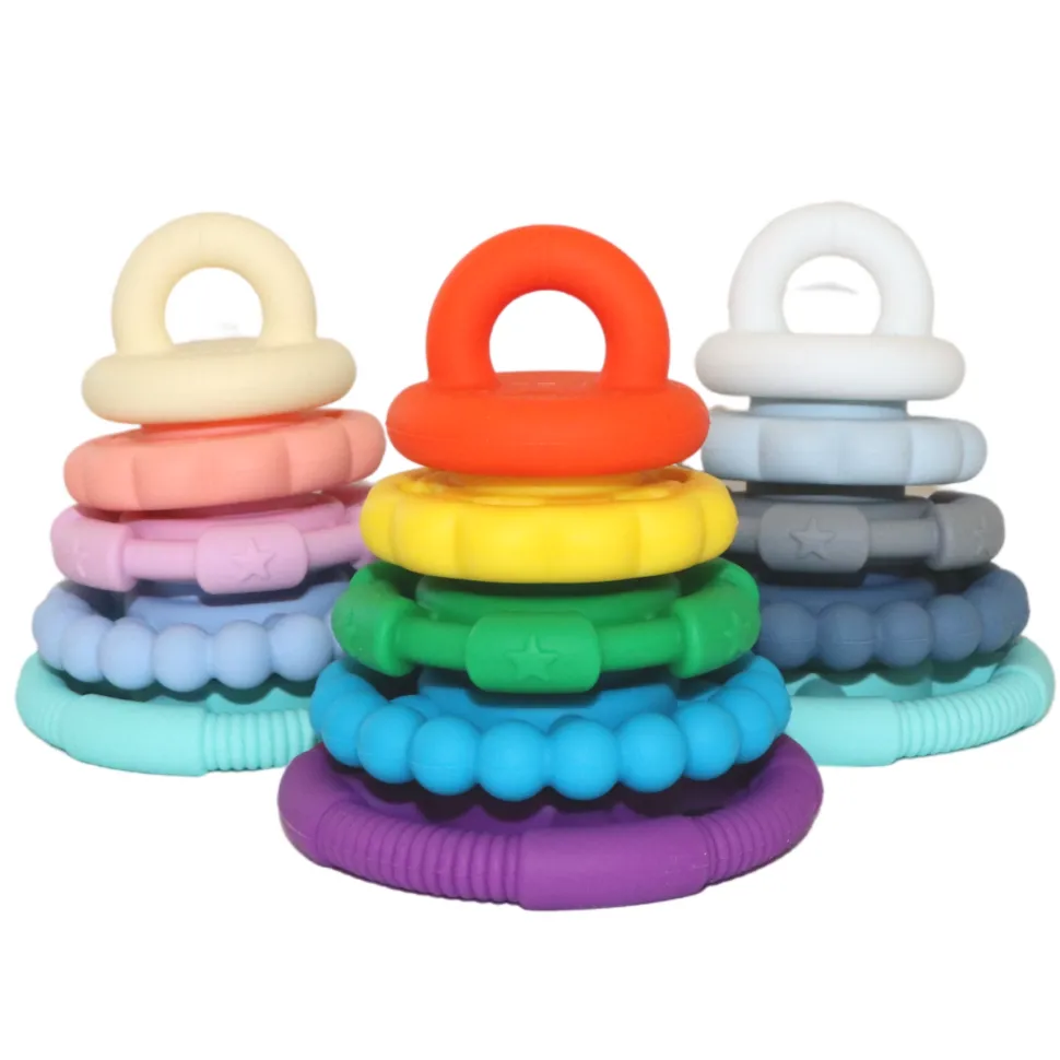 Rainbow Stacker and Teether Toy VARIOUS COLOURS
