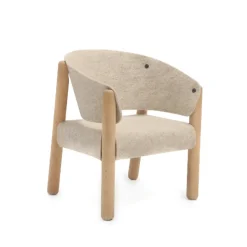 Saba Children's Chair in Beige Felt
