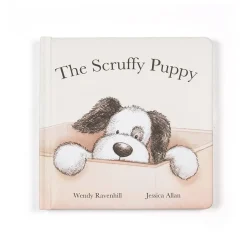 Scuffy Puppy Book (Bashful Black & Cream Puppy)