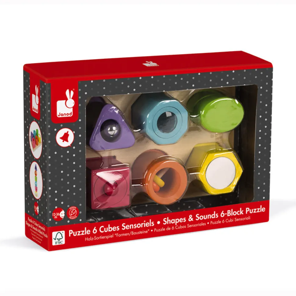 Shapes & Sounds 6 Block Puzzle