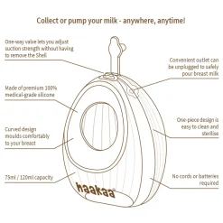 Shell Wearable Silicone Pump- 75ml