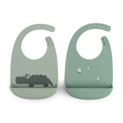 Silicone Bib 2-pack VARIOUS COLOURS