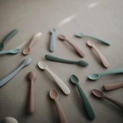 Silicone Feeding Spoon - 2 pack VARIOUS COLOURS