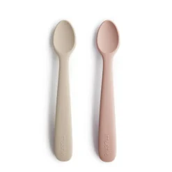 Silicone Feeding Spoon - 2 pack VARIOUS COLOURS