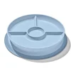 Stick & Stay Suction Divided Plate VARIOUS COLOURS