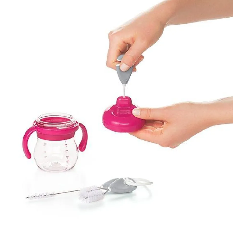 Straw & Sippy Cup Top Cleaning Set - Grey