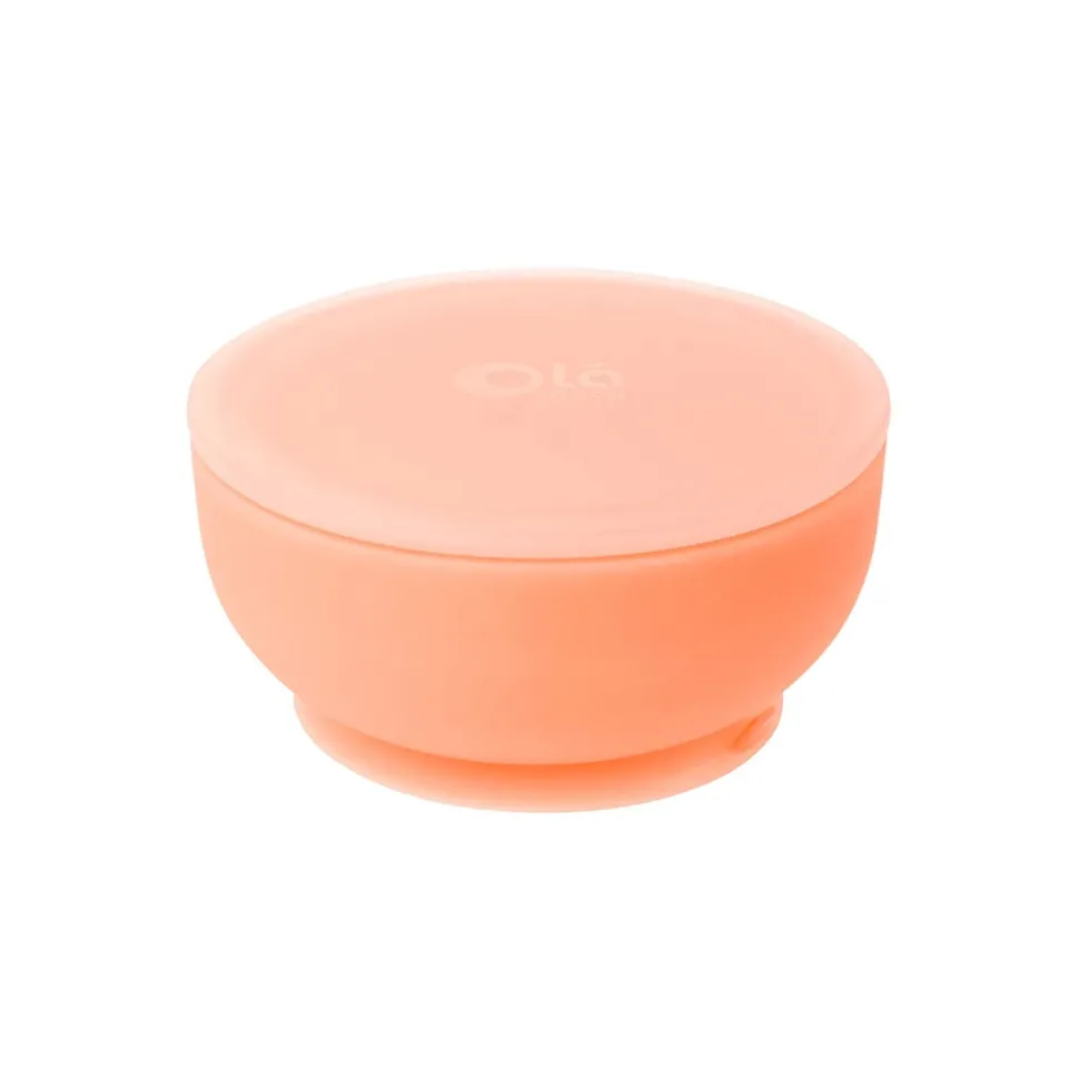 Suction Bowl with Lid VARIOUS COLOURS