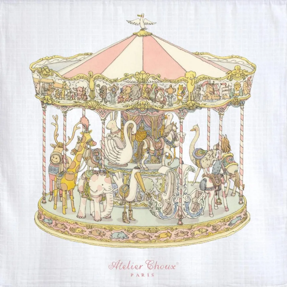 Swaddle - Carousel Pink