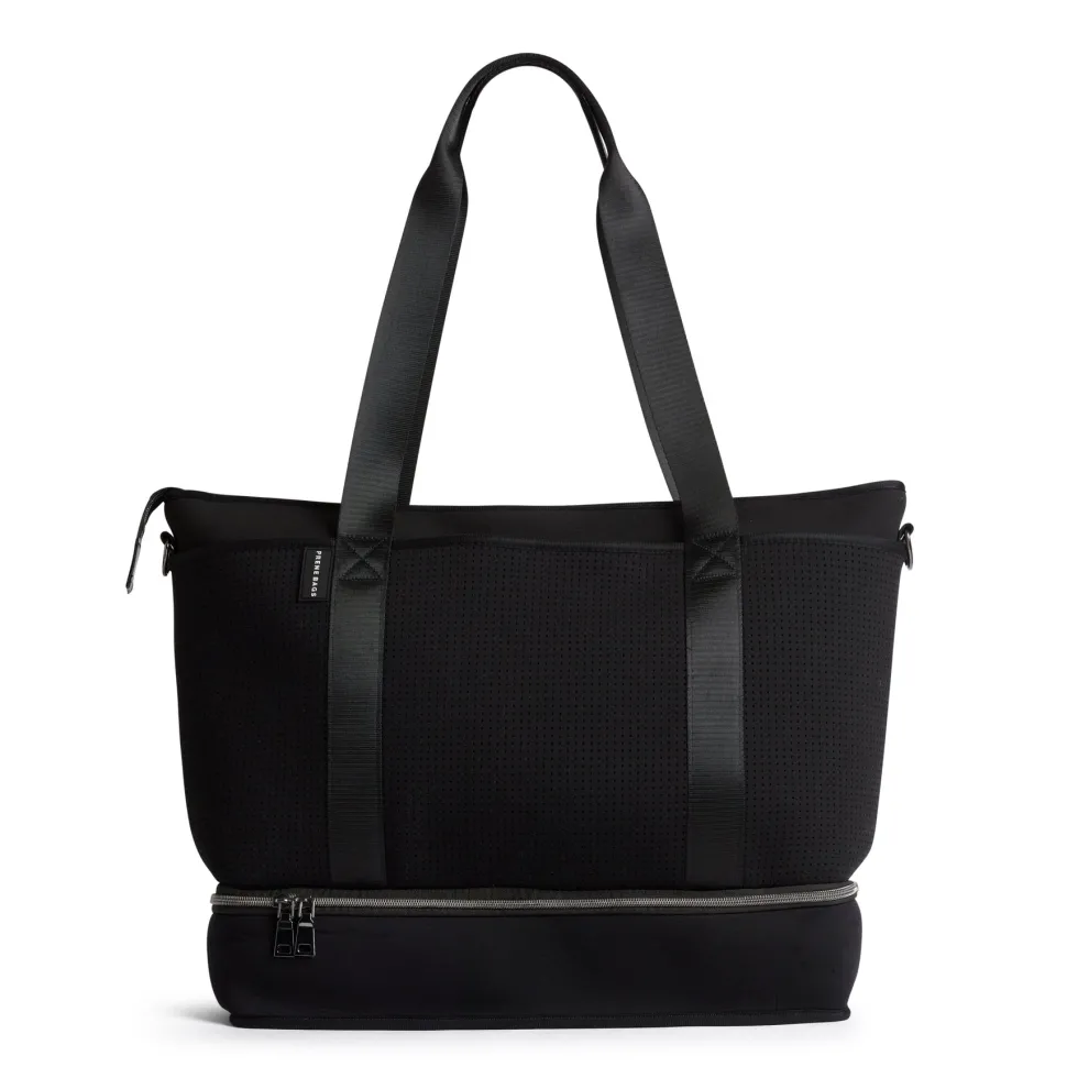 The Saturday Bag (BLACK) Neoprene Tote/Baby/Travel Bag