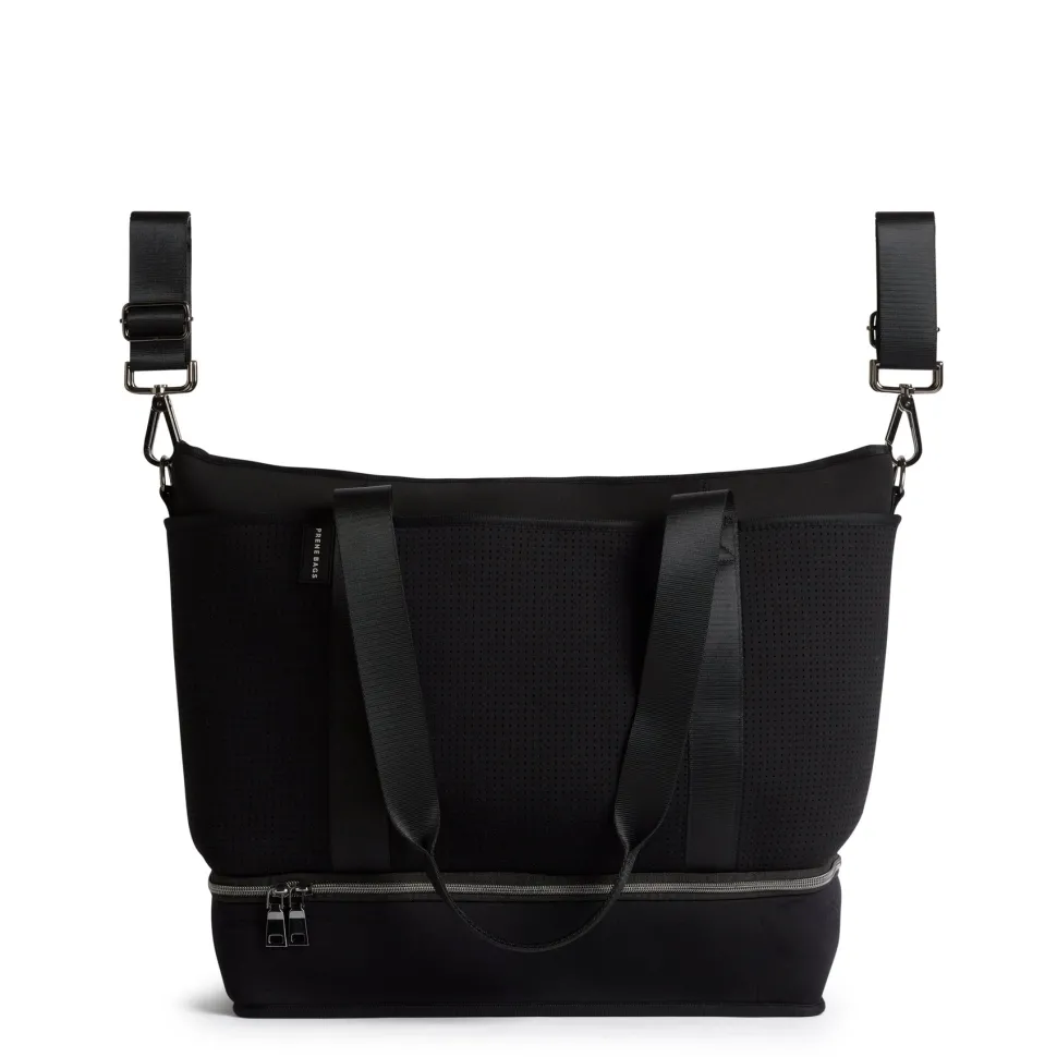 The Saturday Bag (BLACK) Neoprene Tote/Baby/Travel Bag