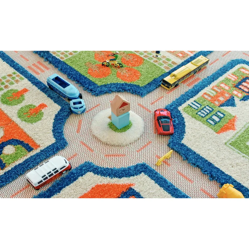 Traffic Blue Rug