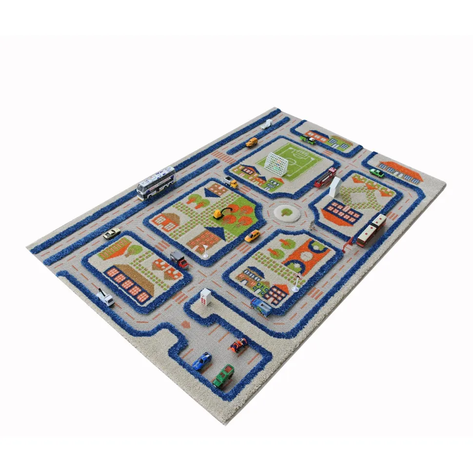 Traffic Blue Rug
