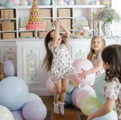 Velour Party Dress - Hot Air Balloon