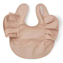 Waterproof Frill Snuggle Bib - Nude