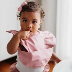 Waterproof Frill Snuggle Bib - Primrose Frill