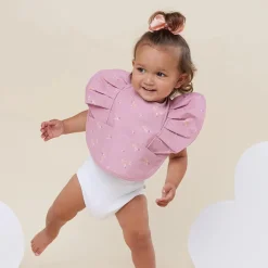 Waterproof Frill Snuggle Bib - Daisy