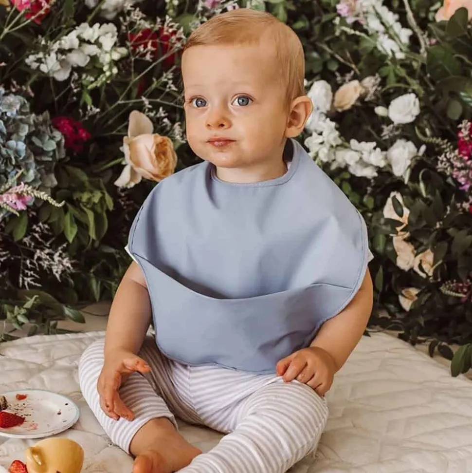 Waterproof Snuggle Bib - Sky