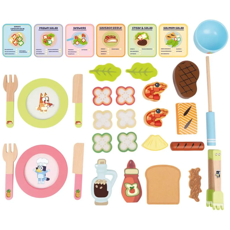 Wooden BBQ and Salad Set