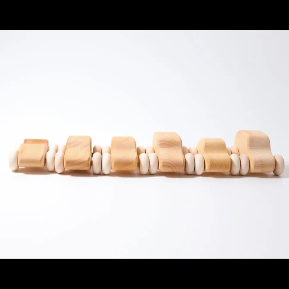 Wooden Cars Set of 6 VARIOUS COLOURS