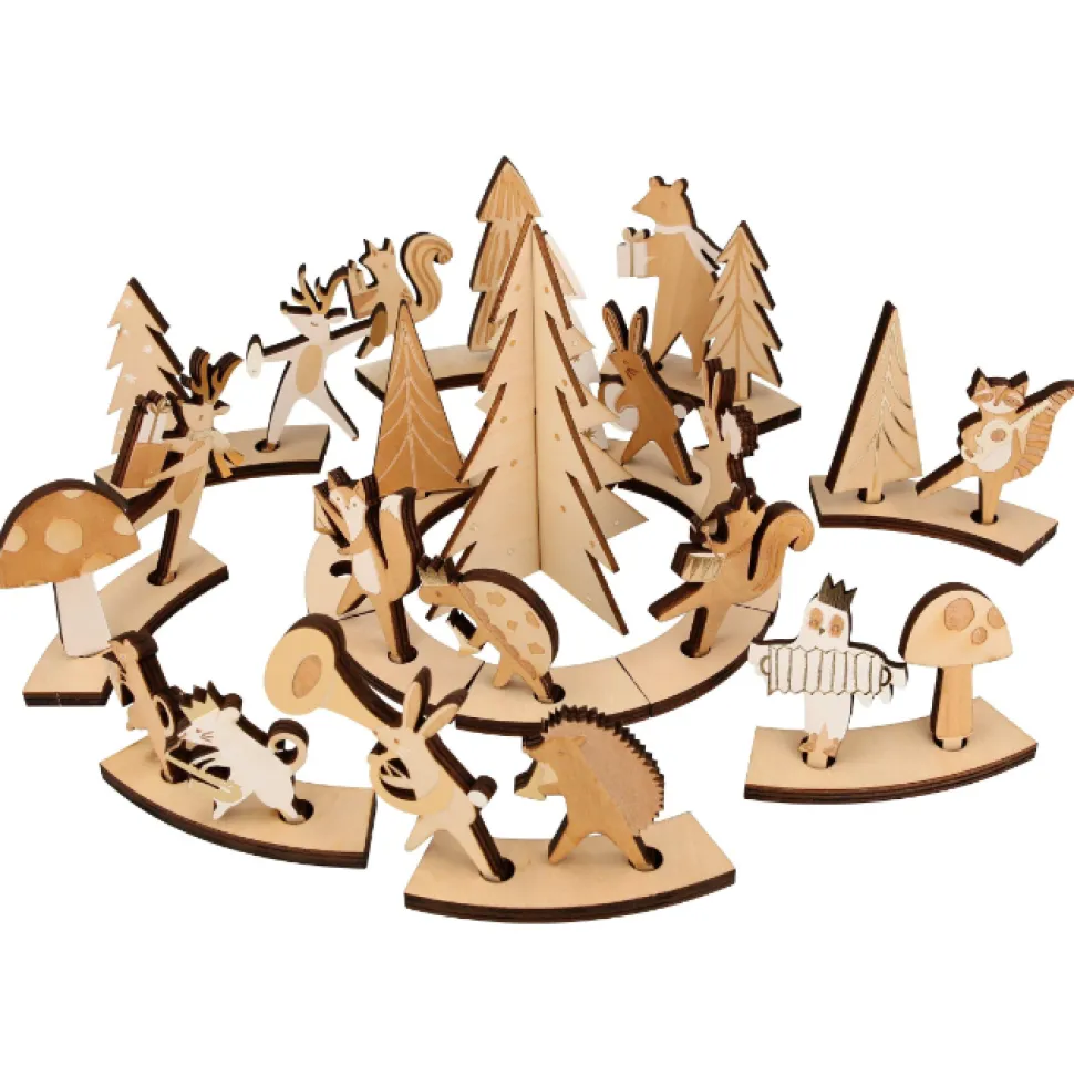 Wooden Marching Band Advent Calendar