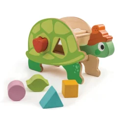 Wooden Tortoise Shape Sorter with Shapes