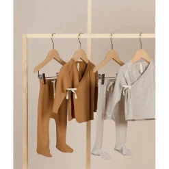 Wrap Top + Footed Pant Set VARIOUS COLOURS