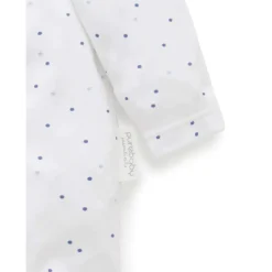 Zip Growsuit - Pale Blue Spot