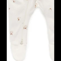 Zip Growsuit - Vanilla Cottonbud